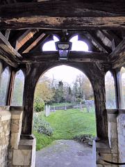 Church of St Laurence, Seale, Farnham, Surrey; Porch timbers