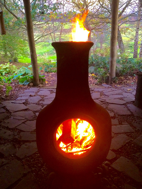 If the new boilers don't arrive we can always warm up in the gazebo!