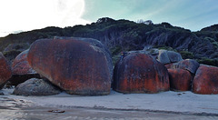 Squeaky Beach at sunset