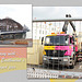 Pink & yellow truck at Eastbourne Pier - 23.9.2014
