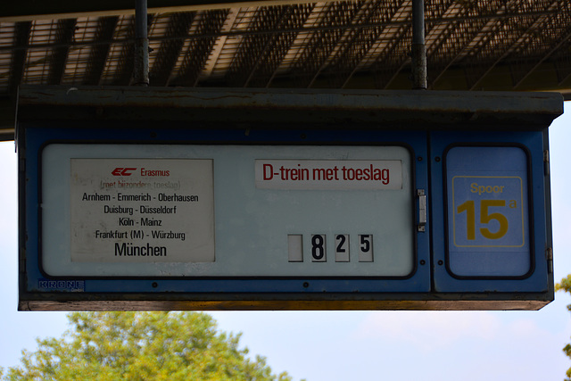 Spoorwegmuseum 2014 – Old platform indicator