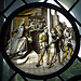Justice Stained Glass Roundel in the Cloisters, October 2010