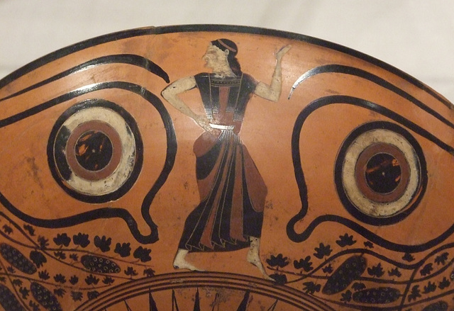 Detail of a Terracotta Kylix, Eye Cup, in the Metropolitan Museum of Art, July 2011