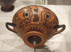 Terracotta Kylix, Eye Cup, in the Metropolitan Museum of Art, July 2011