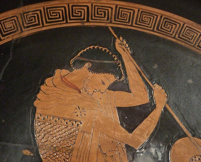 Detail of a Terracotta Kylix Attributed to a Painter in the Thorvaldsen Group in the Metropolitan Museum of Art, April 2011