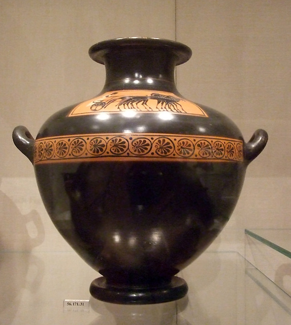 Black-Figure Terracotta Hydria: Kalpis in the Metropolitan Museum of Art, July 2011