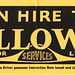 Yelloway Motor Services hire label