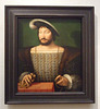 Portrait of Francis I King of France by Joos van Cleve in the Philadelphia Museum of Art, January 2012