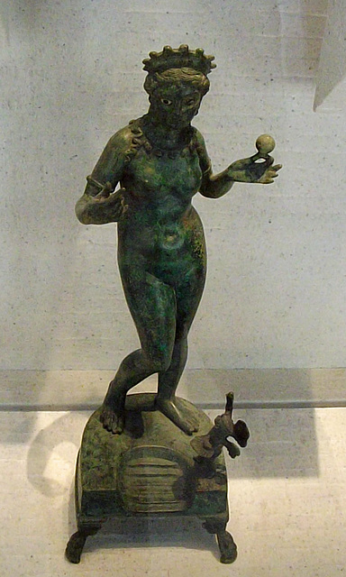 Aphrodite Admiring Herself Served by Eros Statuette in the Louvre, June 2014