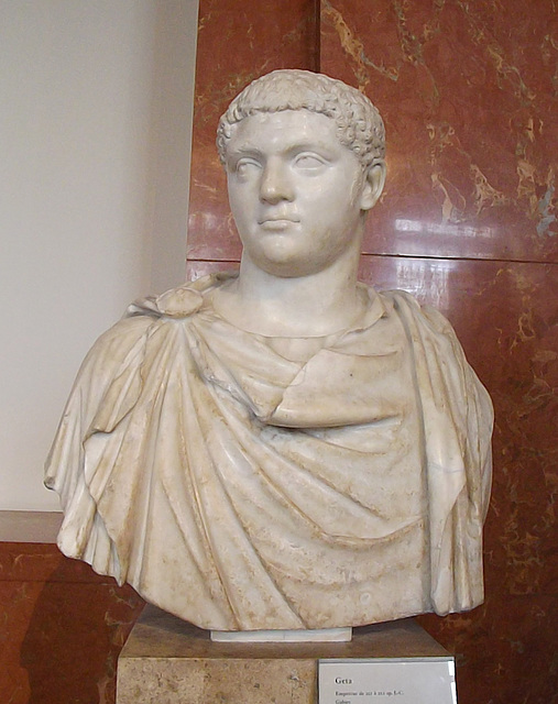 Portrait of the Emperor Geta in the Louvre, June 2014