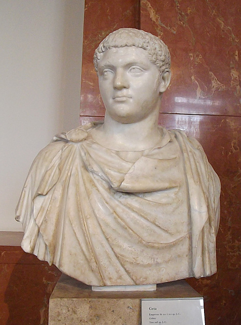 Portrait of the Emperor Geta in the Louvre, June 2014