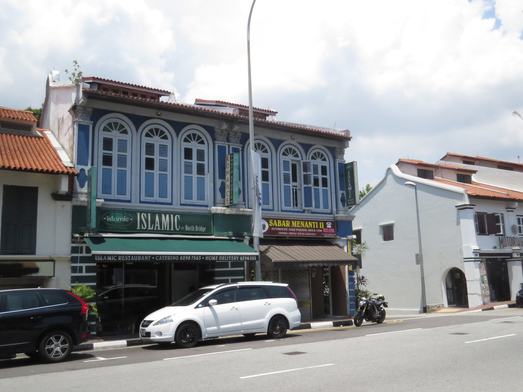 Kampong Clam : maisons traditionnelles.