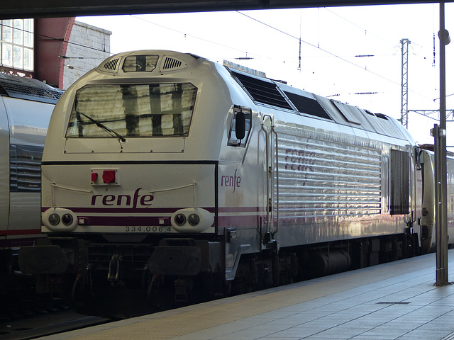 RENFE Class 334 at La Coruña (2) - 26 September 2014