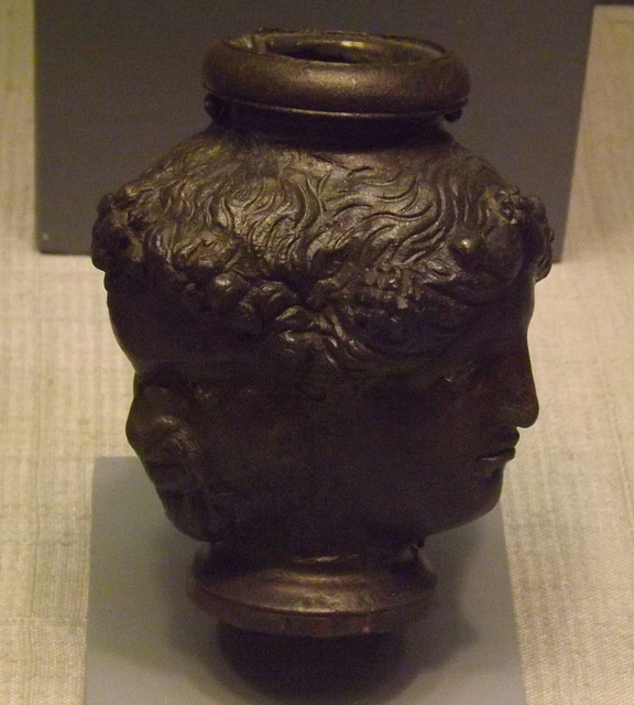 Jar with the Heads of a Nymph, Satyr and Young Pan in the Princeton University Art Museum, October 2012