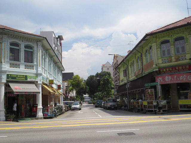 Geylang : échoppes.