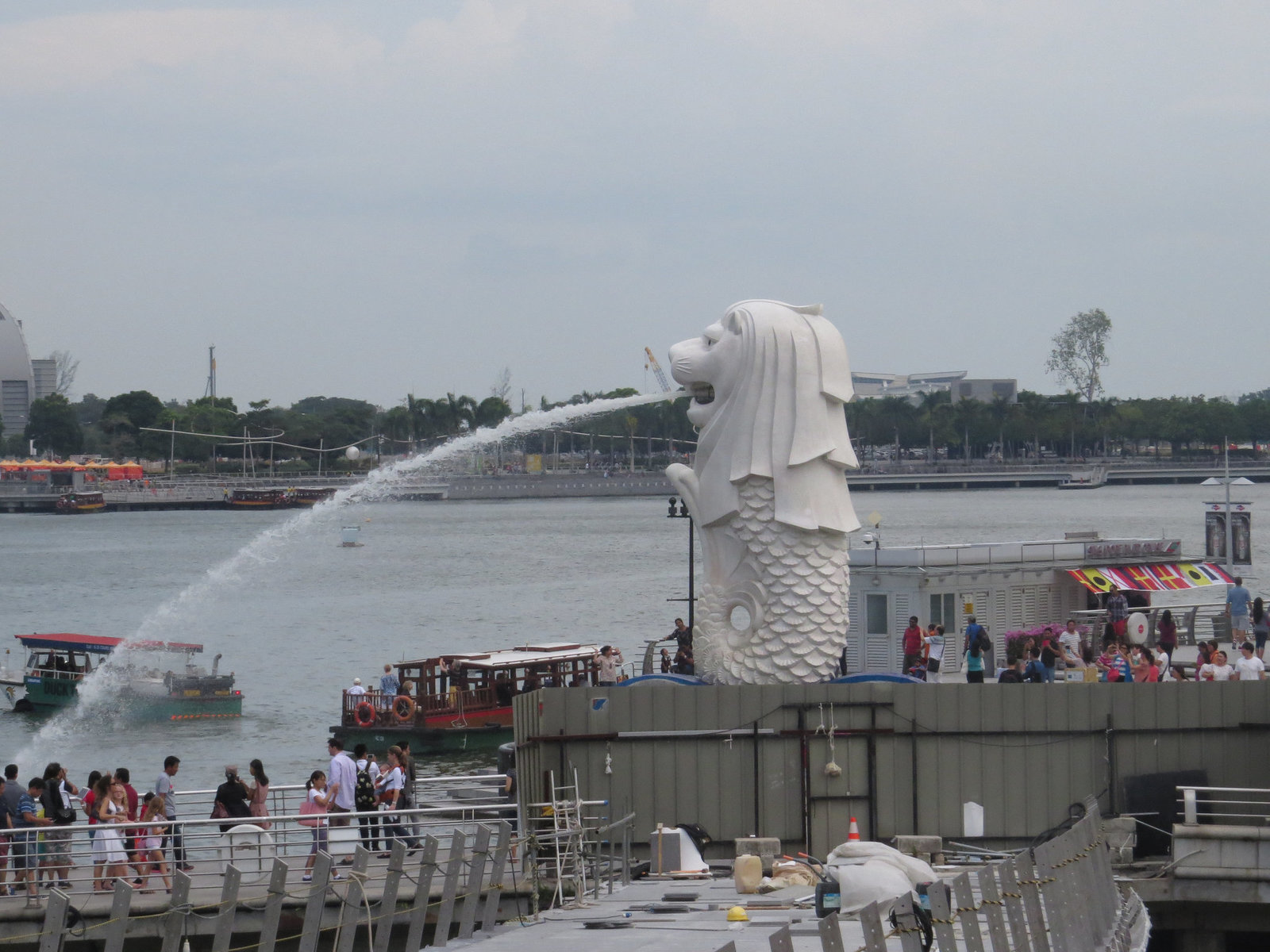Marina Bay : le Merlion.