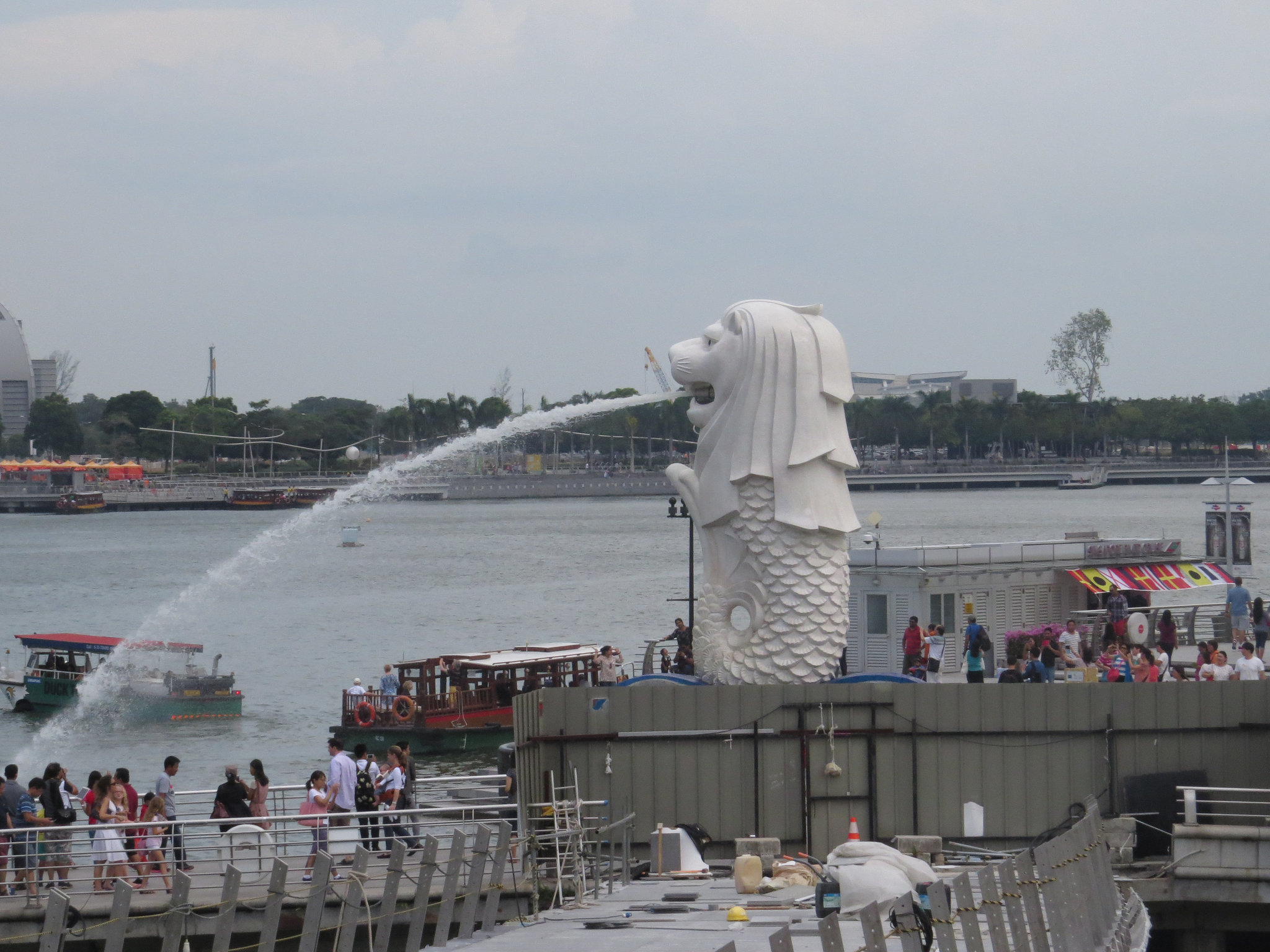 Marina Bay : le Merlion.
