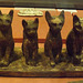 Four Seated Cats in the Louvre, June 2013