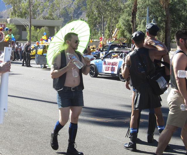 PS Gay Pride Parade parasol and leather  (5071)