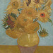 Detail of Sunflowers by Van Gogh in the Philadelphia Museum of Art, January 2012