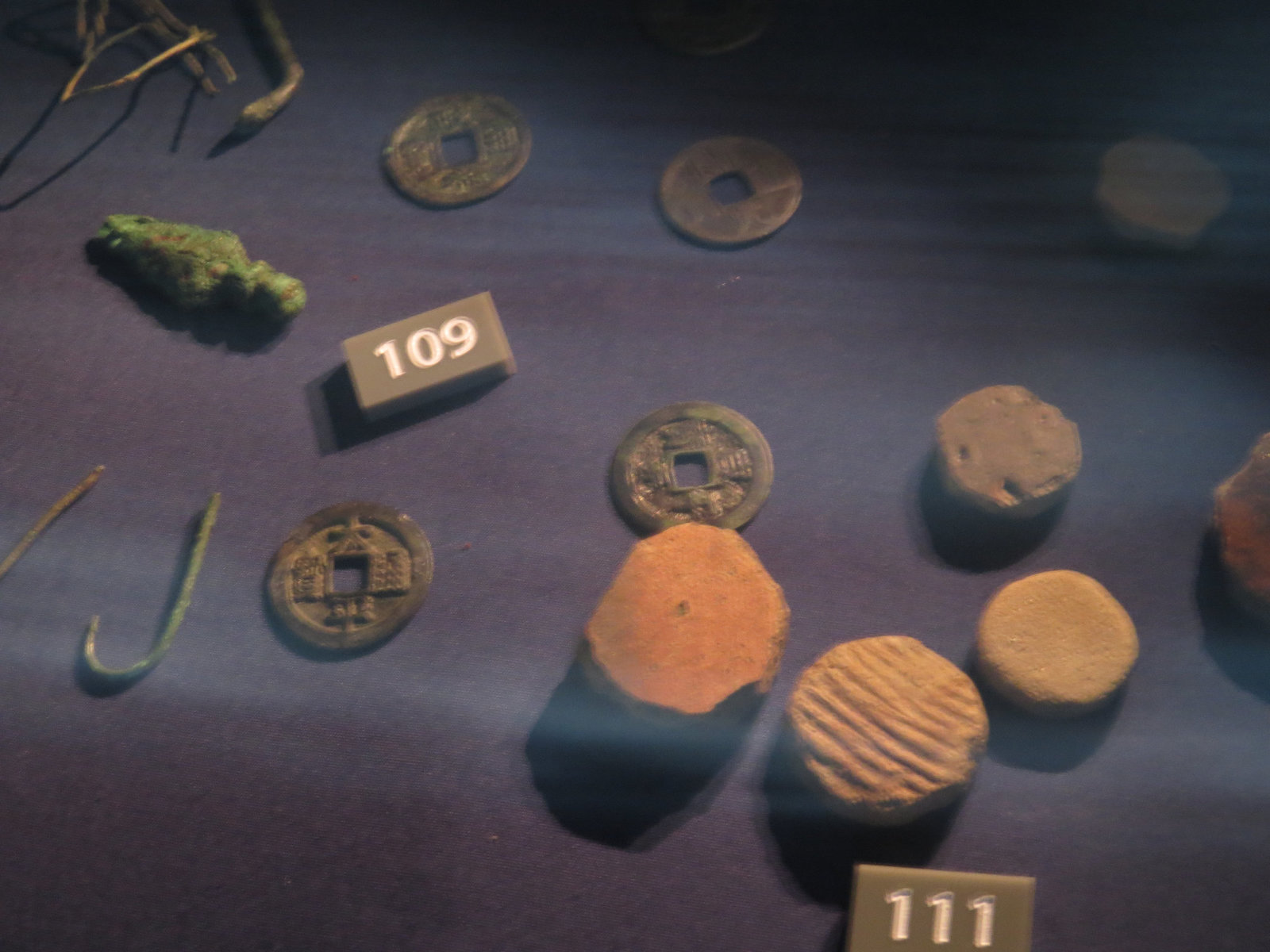 Musée National de Singapour : trouvailles de l'ère précoloniale.