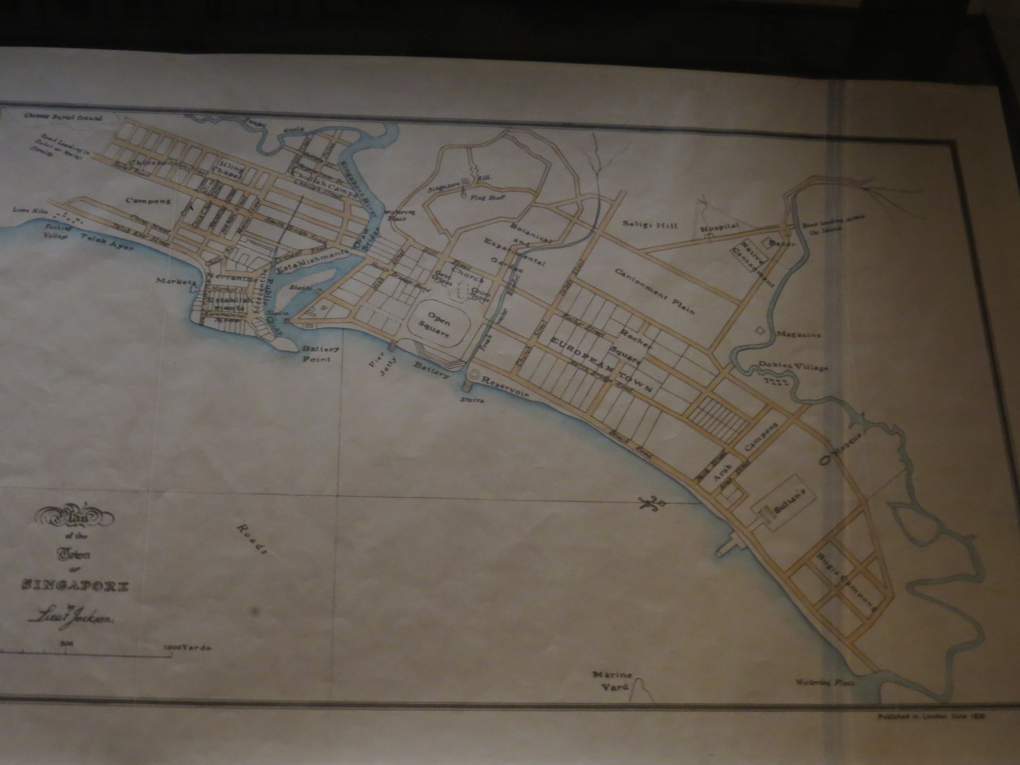 Plan de Singapour coloniale.