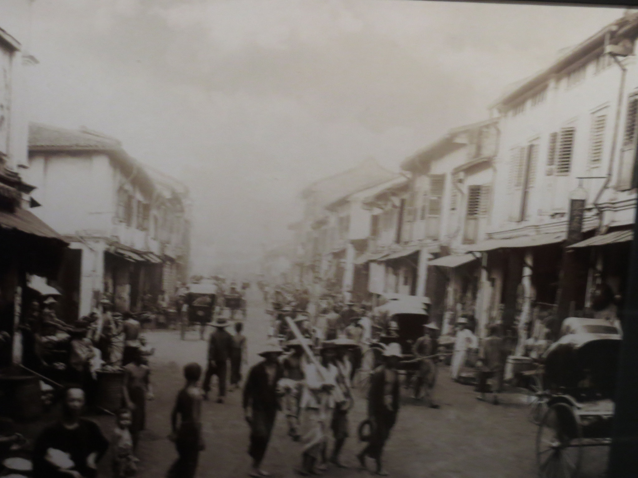 Les rues de Singapour dans les années 1920.