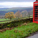 leaning phone box