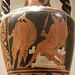 Detail of a Terracotta Neck-Amphora with Twisted Handles Attributed to the Pilos Head Group in the Metropolitan Museum of Art, April 2011