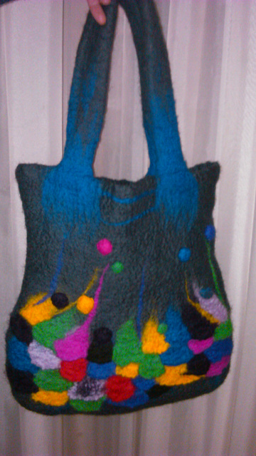 felt handbag