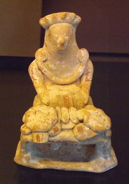 Cultic Scene Terracotta Figurine in the Louvre, June 2013
