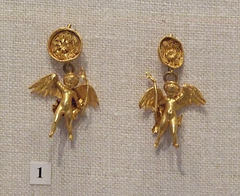 Pair of Gold Earrings with Erotes in the Metropolitan Museum of Art, January 2012