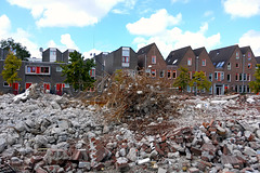 Demolition at Waardgracht-Lakenplein