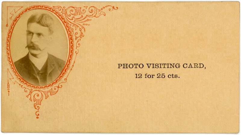 Photo Visiting Card, 12 for 25 Cents