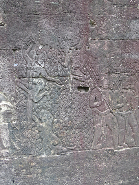 Bayon : Galerie ouest, aile sud.