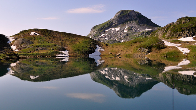 La canne à pêche .