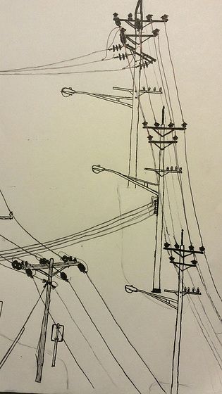 Power Line Drawing #3