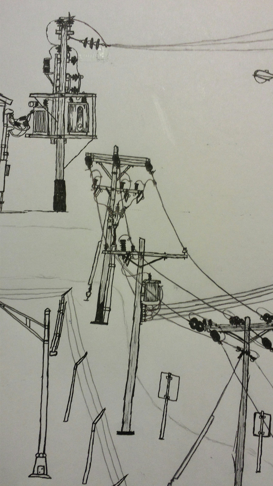 Power Line Drawing #3