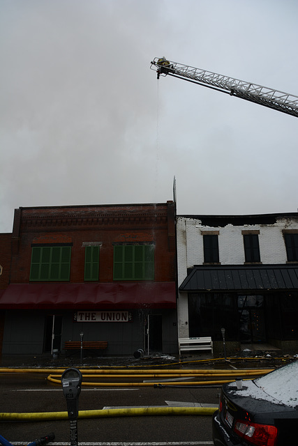 The roofs collapsed early on