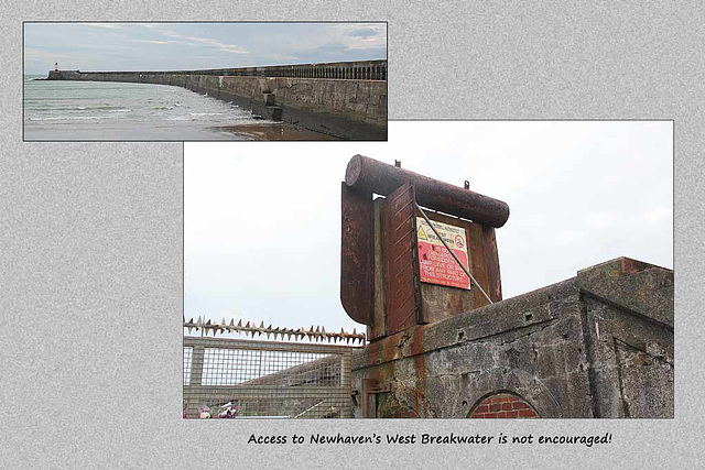 West Breakwater barrier - Newhaven - 6.11.2014