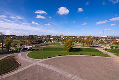 Mir — Blick auf die Siedlung vom Schlossturm