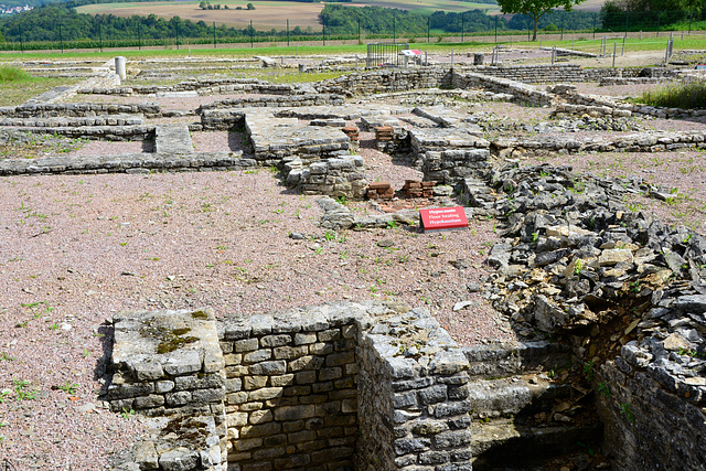 Alise-Sainte-Reine 2014 – Gallo-Roman town – Remains of the ﬂoor-heating system