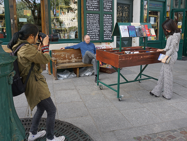 Model at Shakespeare and Company