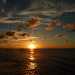 Oceano Atlantico al tramonto
