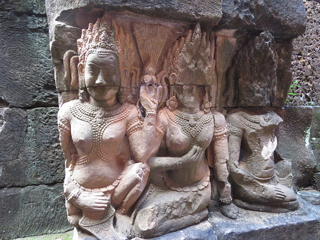 Terrasse du roi lépreux : bas-reliefs du mur intérieur, 2