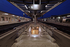 BESANCON: La gare Viotte, quai B et C.