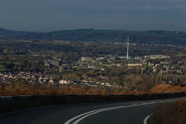 Glossop from the A57 Snake Pass