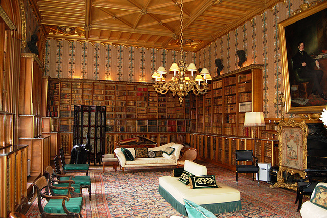 The Library, Belvoir Castle, Leicestershire