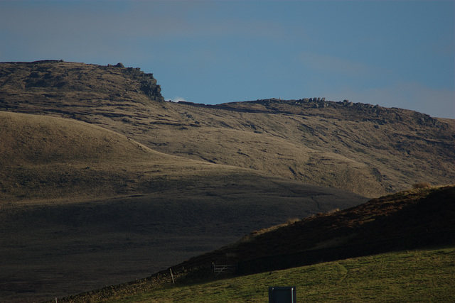 Lower and Higher (Trig Point) Shelf Stones on Bleaklow