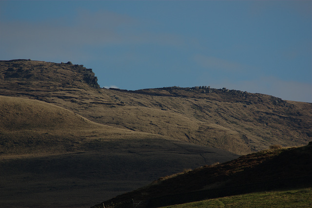 Lower and Higher (Trig Point) Shelf Stones on Bleaklow